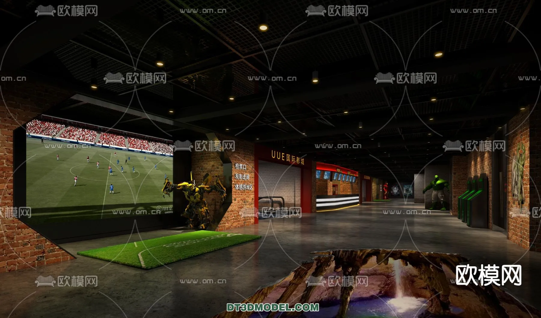 Cinema 3D Scenes - Movie Theater 3D Models - 094