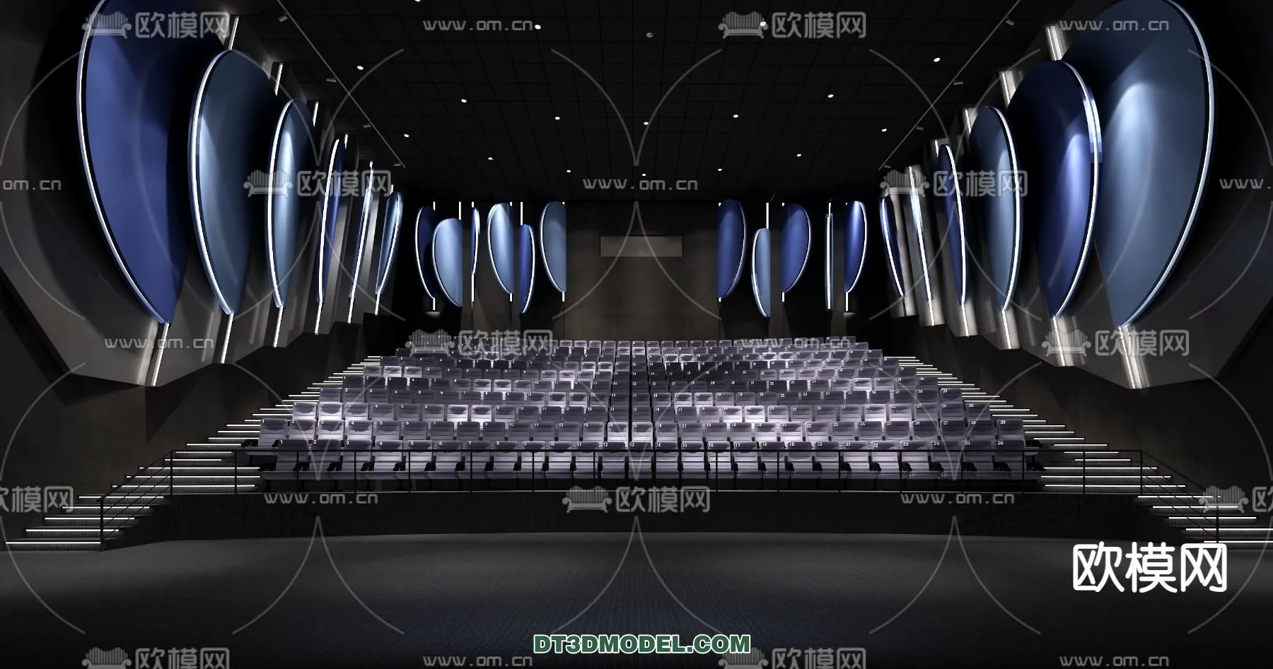Cinema 3D Scenes - Movie Theater 3D Models - 095