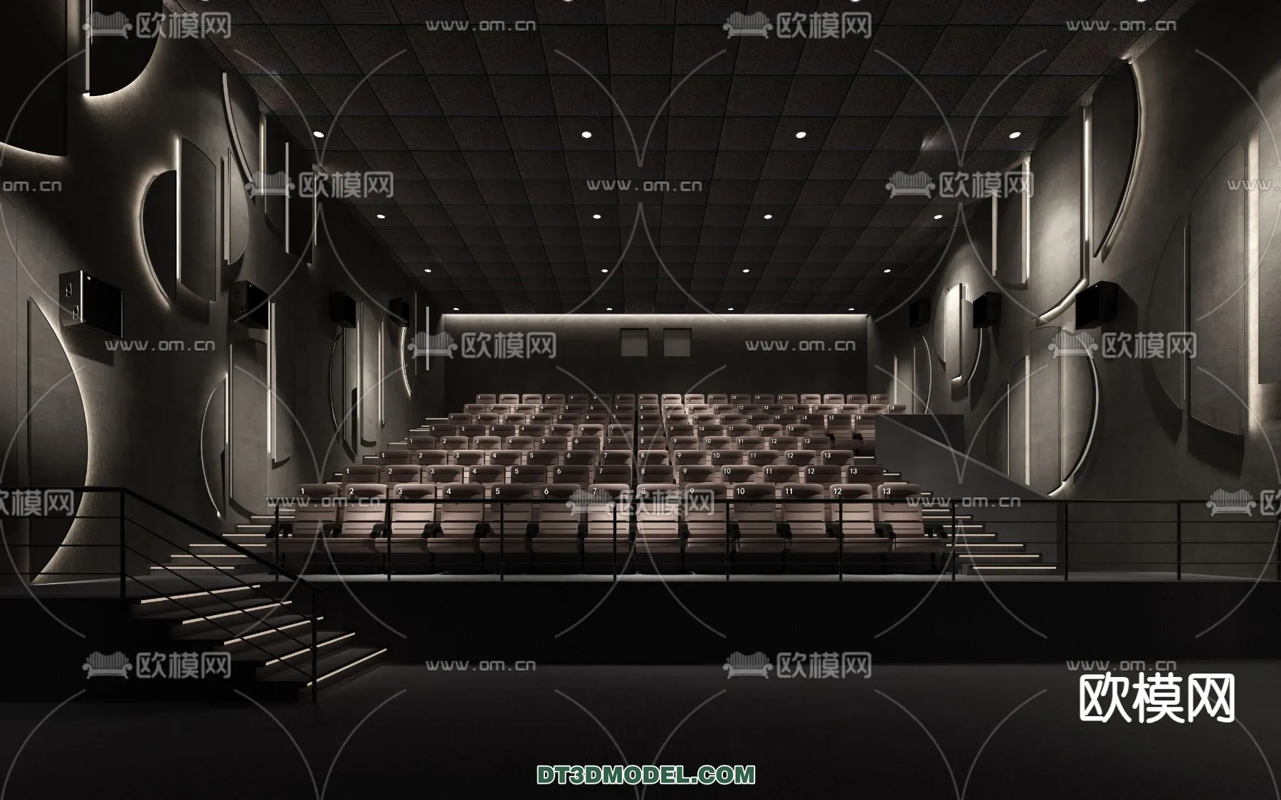 Cinema 3D Scenes - Movie Theater 3D Models - 096