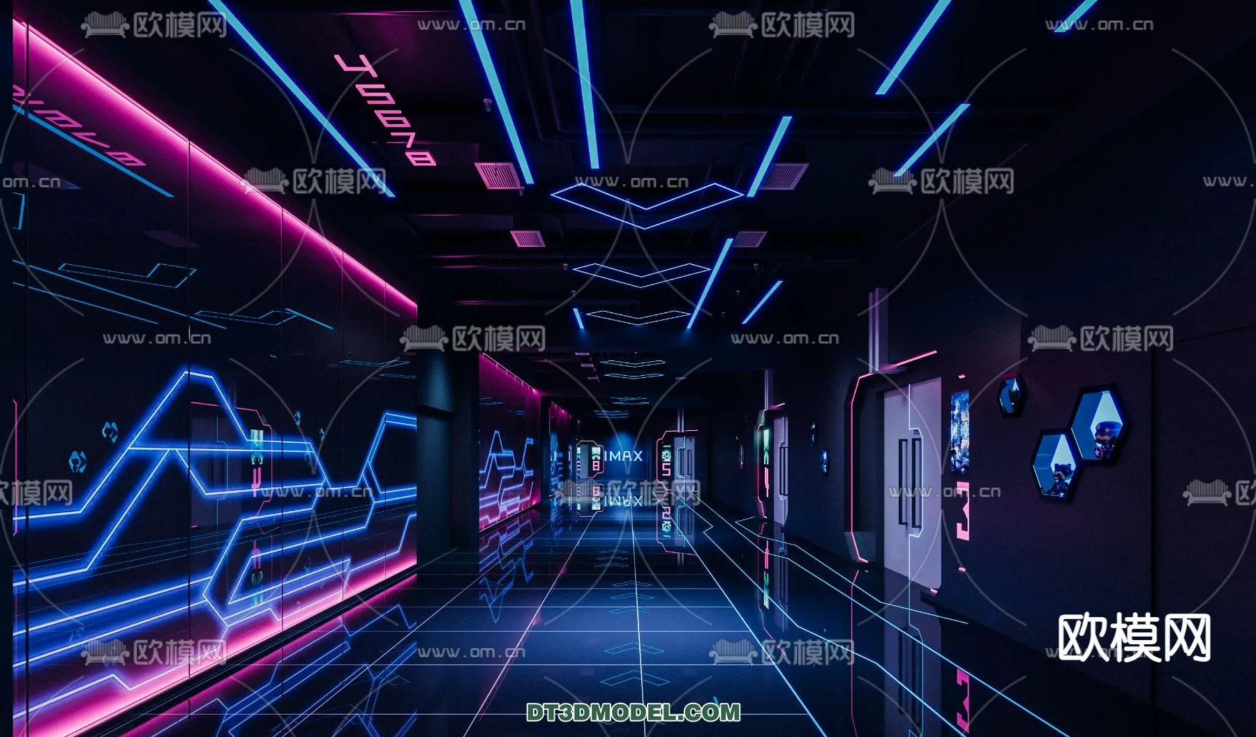 Cinema 3D Scenes - Movie Theater 3D Models - 100