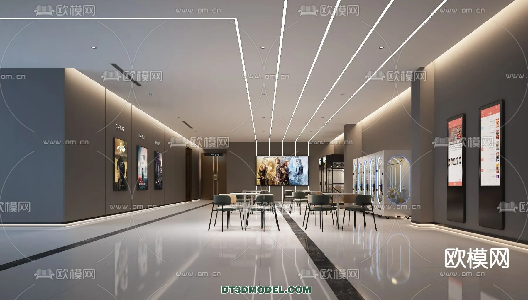 Cinema 3D Scenes - Movie Theater 3D Models - 107