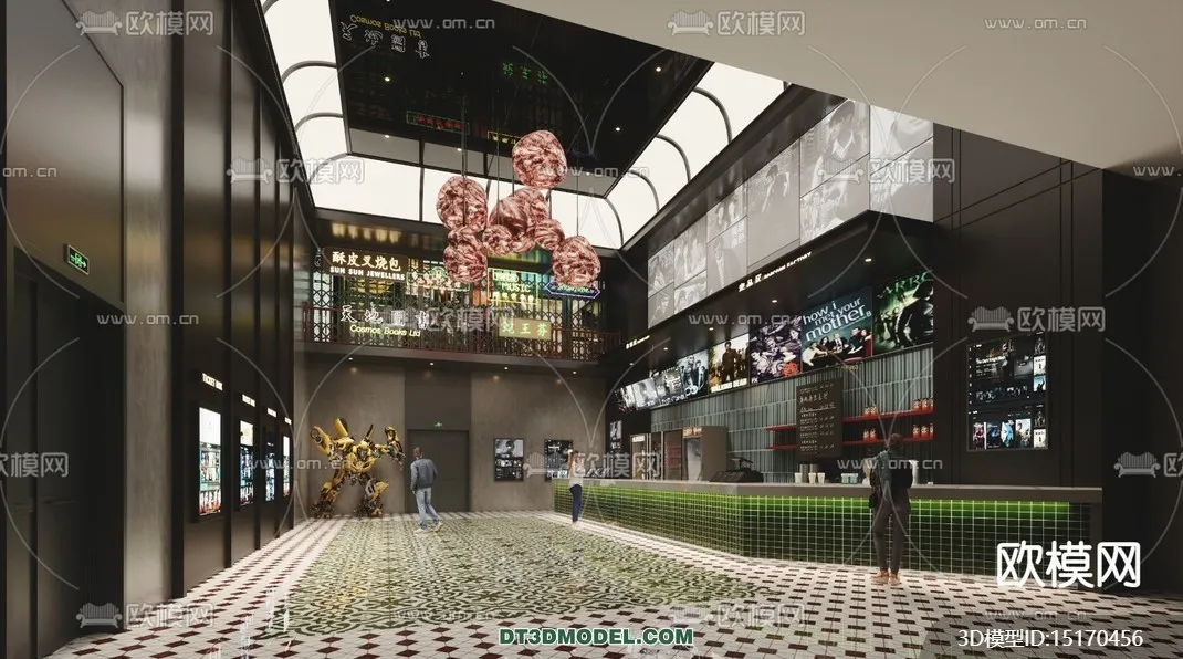 Cinema 3D Scenes - Movie Theater 3D Models - 111