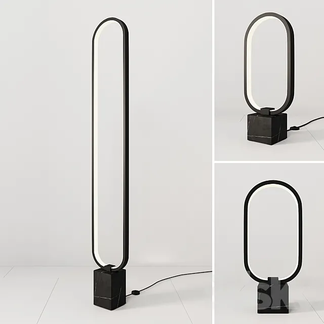 Cinta floor and table lamp 3D Model