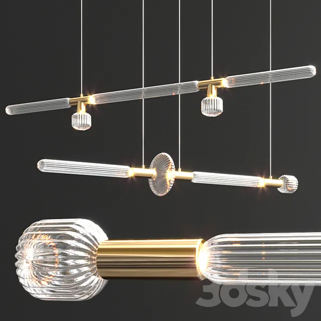 Cipher Linear S. L Pendant by Lasvit 3DModel