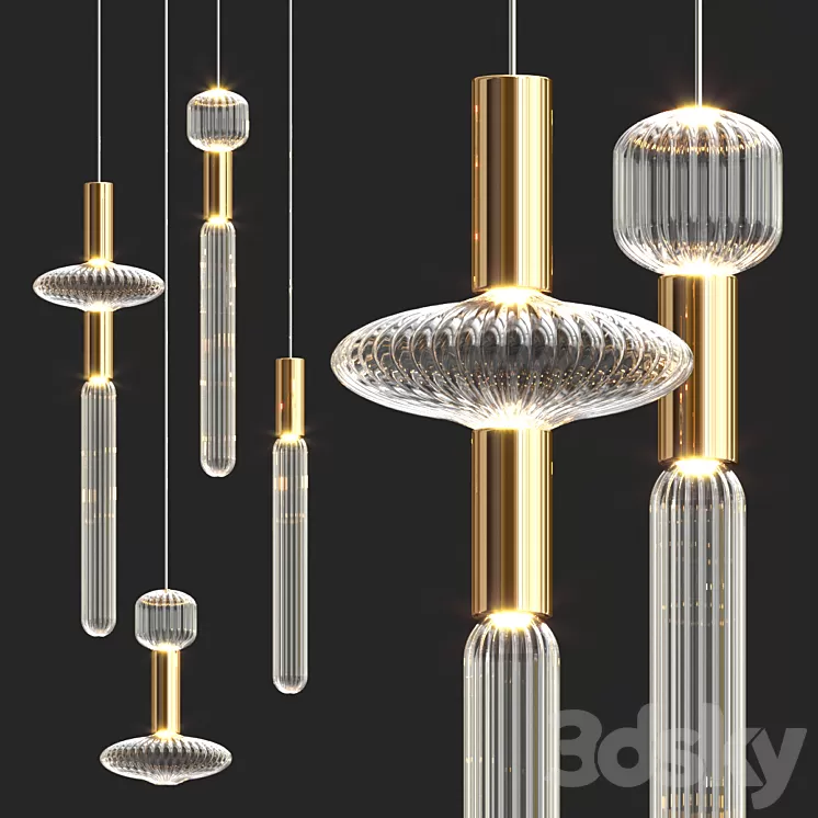 Cipher Multi Pendant 3D Model Free