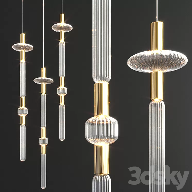 Cipher Pendant light by LASVIT 3D Model
