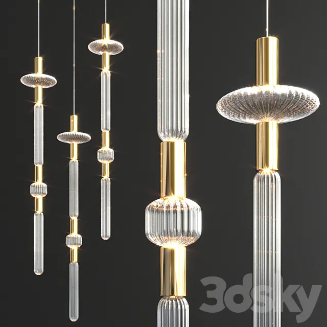 Cipher Pendant light by LASVIT 3DModel
