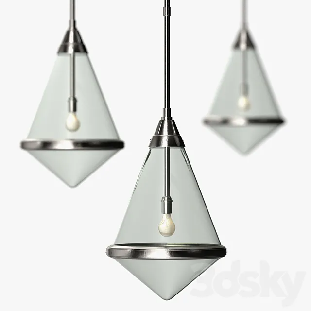 Circa lighting - Large gale hanging pendant 3D Model