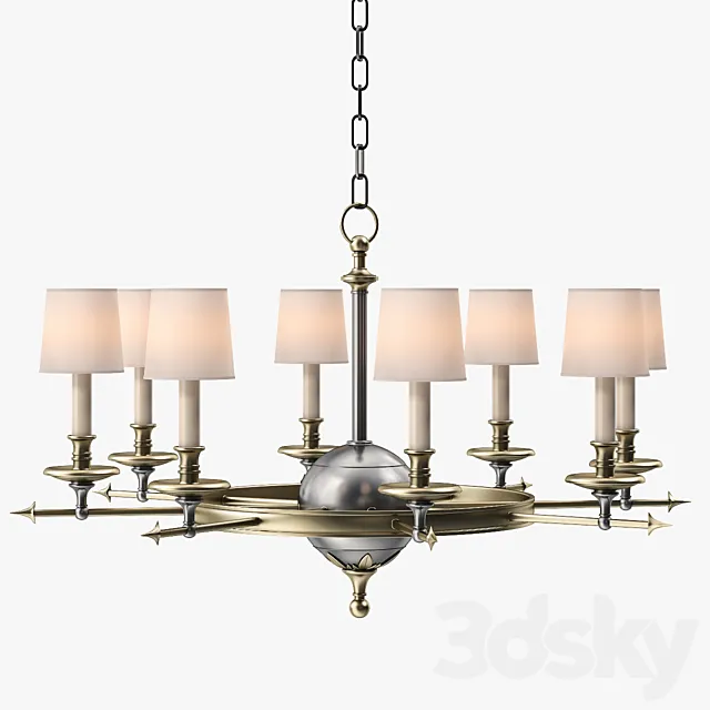 Circa Lighting Leaf And Arrow Chandelier 3DModel