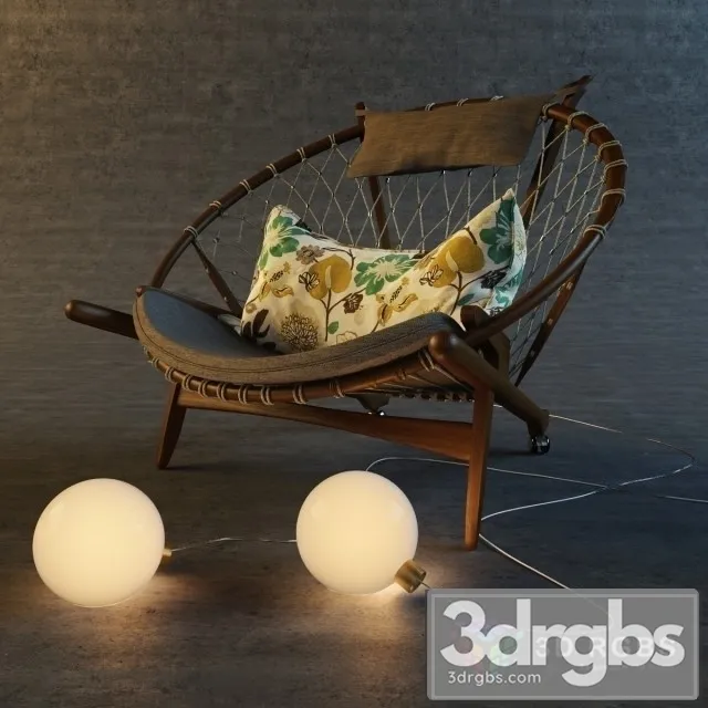 Circle Bulb Armchair 3D Model Free