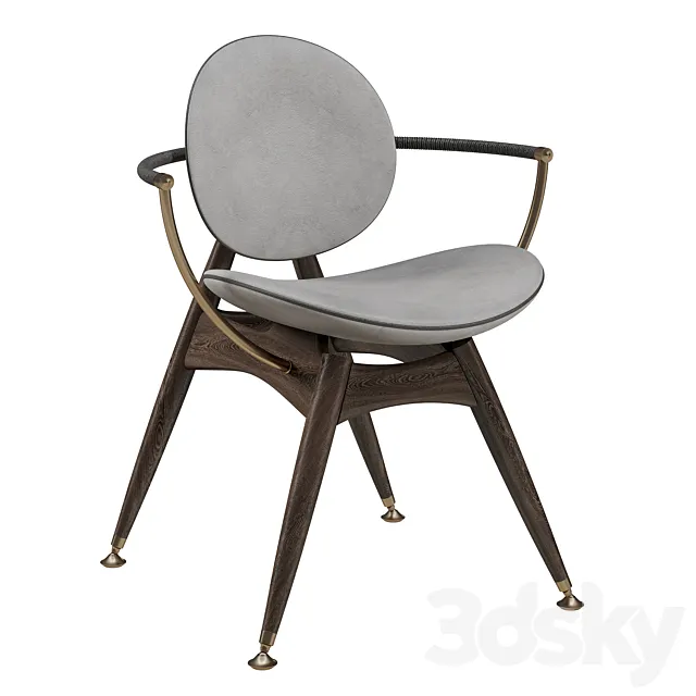 Circle Dining Chair 3D Model
