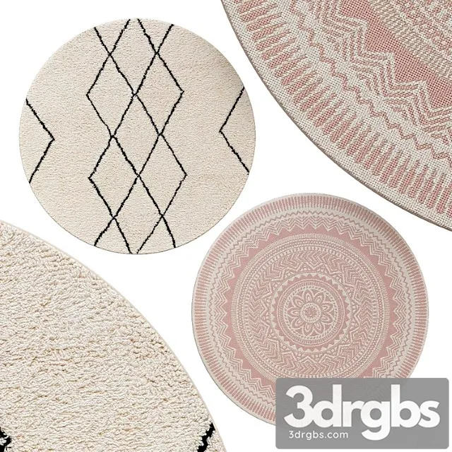 Circle Rugs 009 3D Model Free