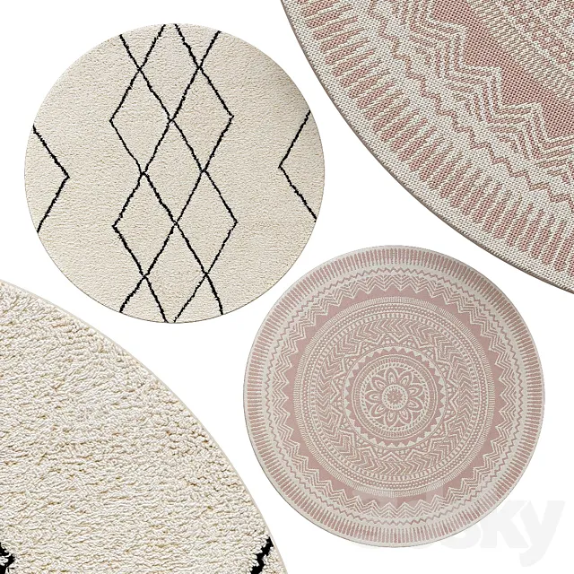 Circle rugs | No. 009 3D Model