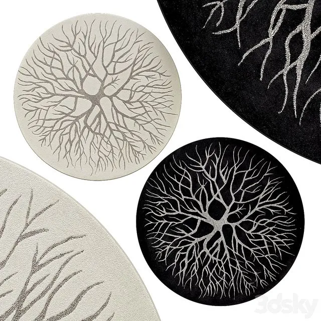 Circle rugs No. 069 3D Model