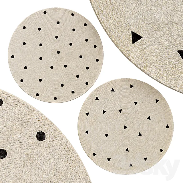 Circle rugs | No. 204 3DModel