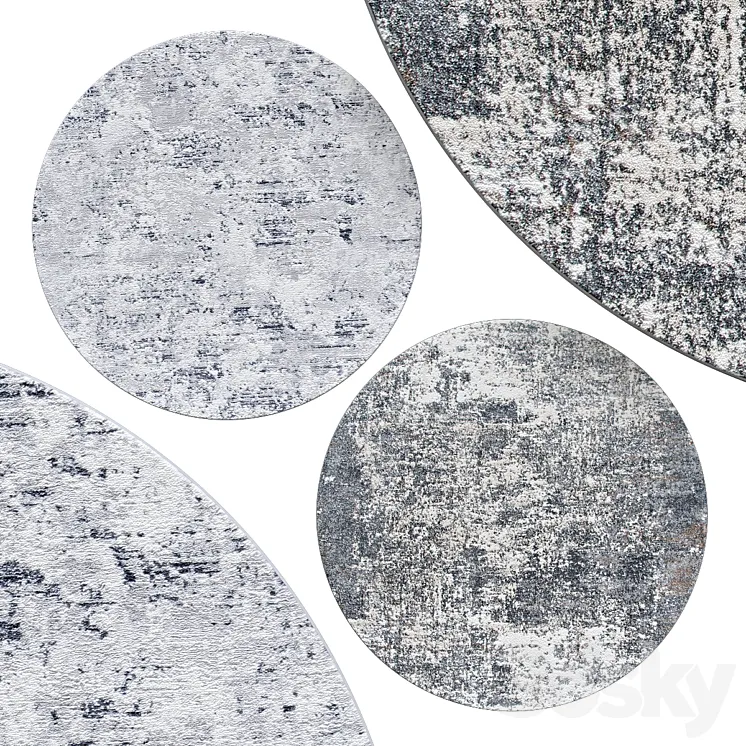 Circle rugs | No. 234 3D Model Free