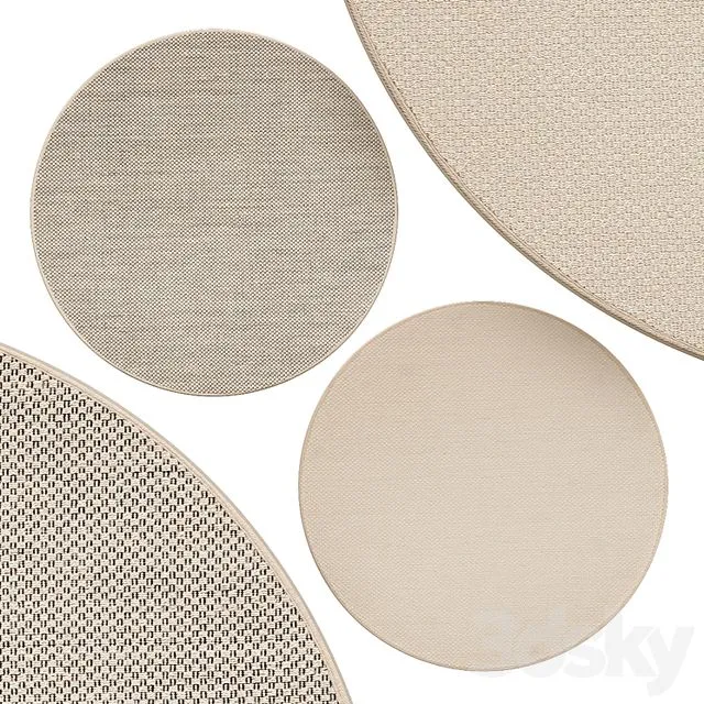 Circle rugs No 238 3D Model