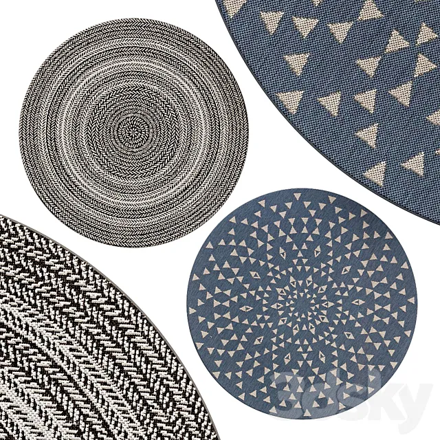 Circle rugs | Number 014 3D Model