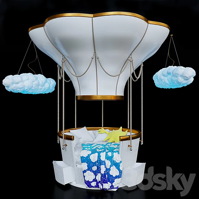 Circu baby bed 3D Model
