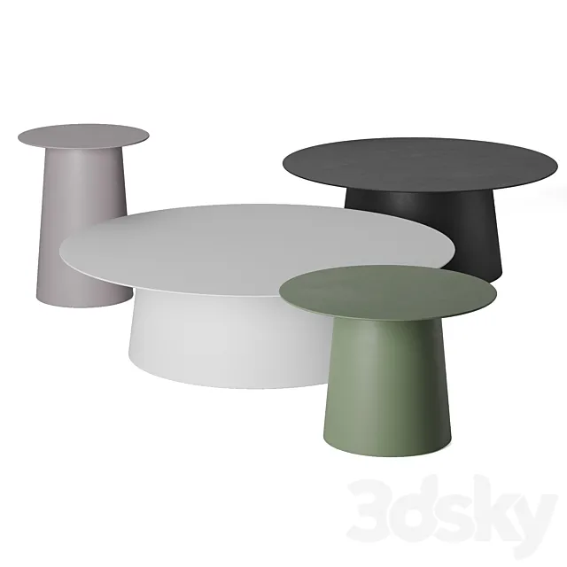 Circula table set. Blu Dot. 3DModel