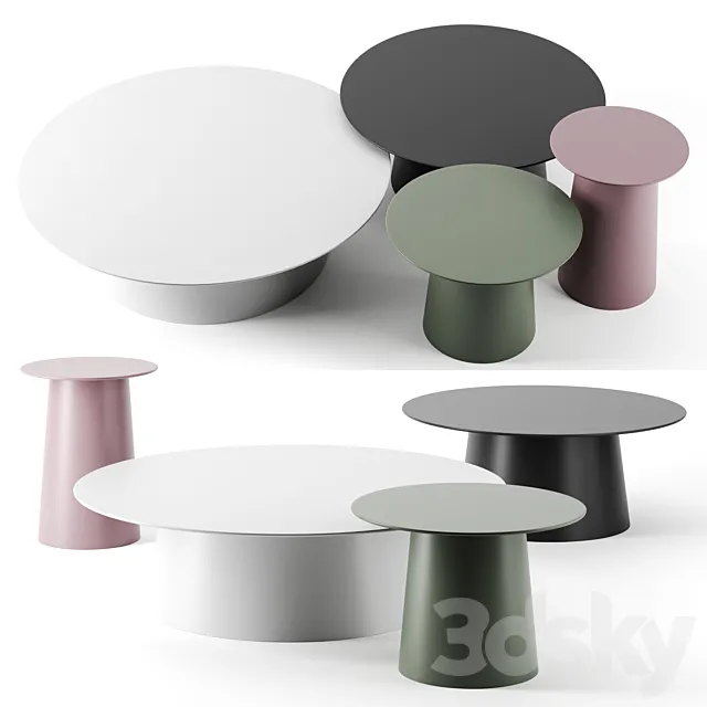 Circula tables by Blu Dot 3D Model