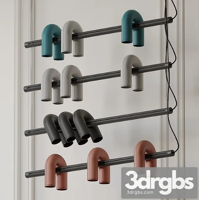 Circus track light by haute living 3D Model Free