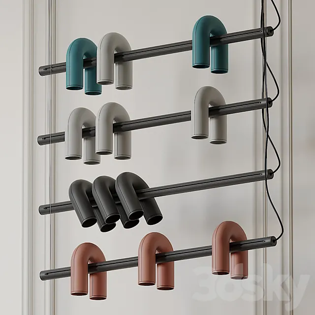 Circus Track Light by Haute Living 3D Model