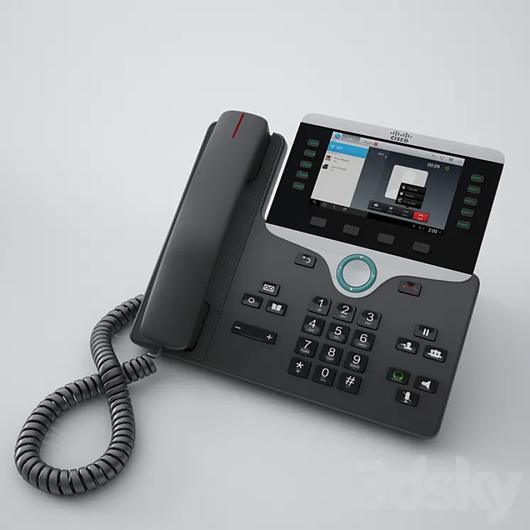 Cisco IP Phone 8841 3D Model