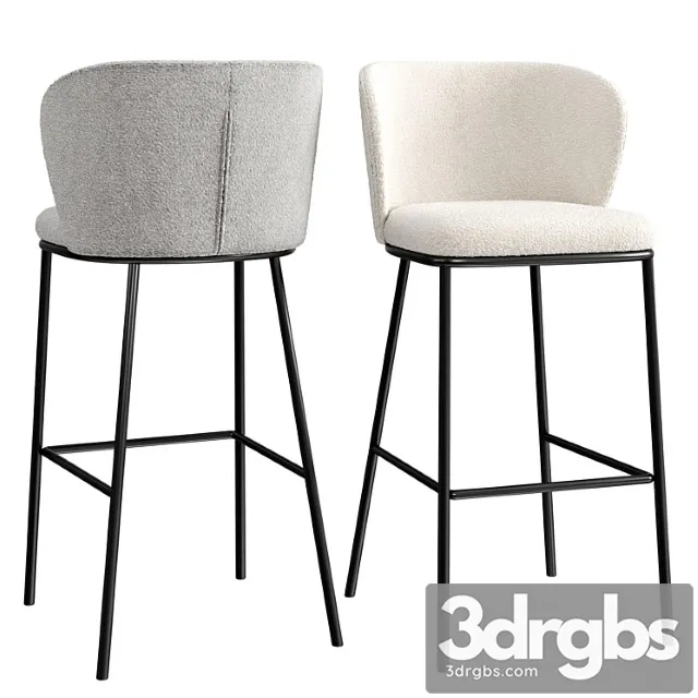 Ciselia bar stool 2 3D Model Free