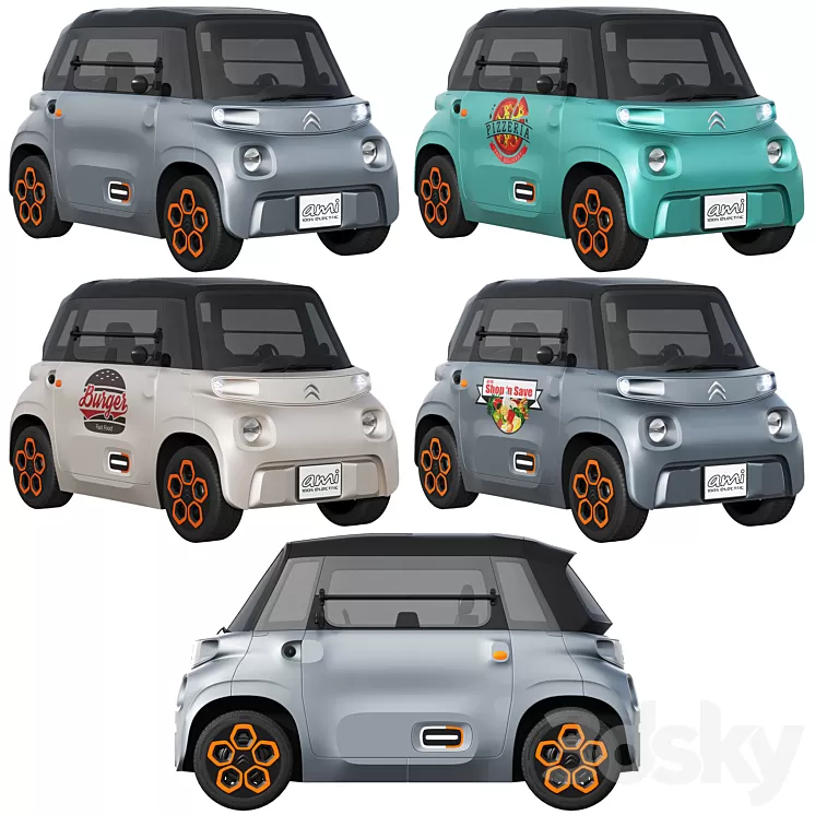 Citroen Ami 3D Model
