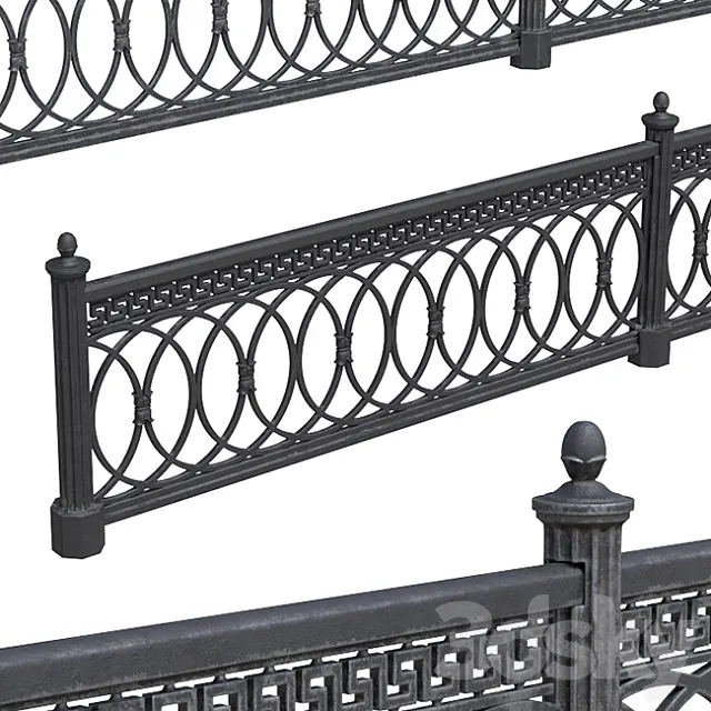 City fence 2 3D Model