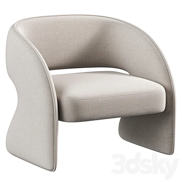 Clair Chair By Arhaus 3D Model