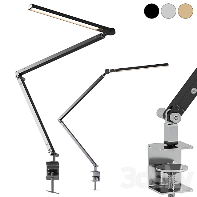 Clamp table lamp RH Restoration Hardware Z-bar 3D Model