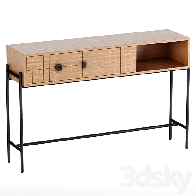 Clara oak console 3DModel