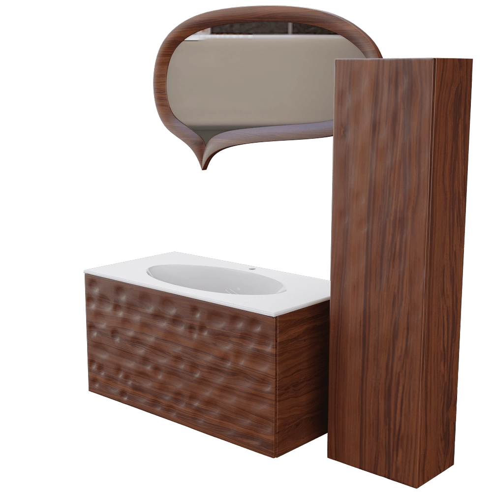 Clarberg - Bathroom set Dune Wood 3D Model