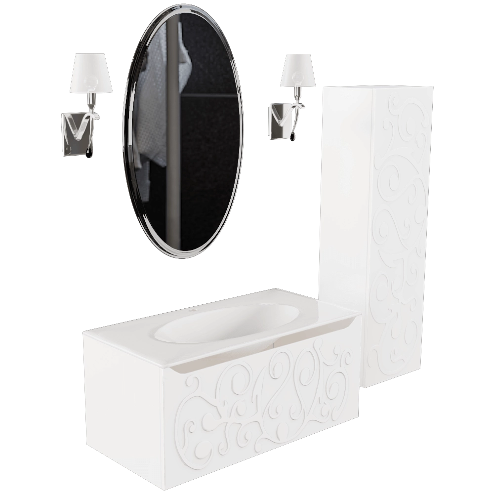 Clarberg - Bathroom set Elegance 3D Model