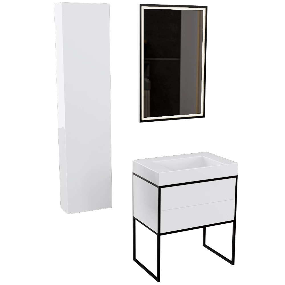 Clarberg - Bathroom set Logic 3D Model