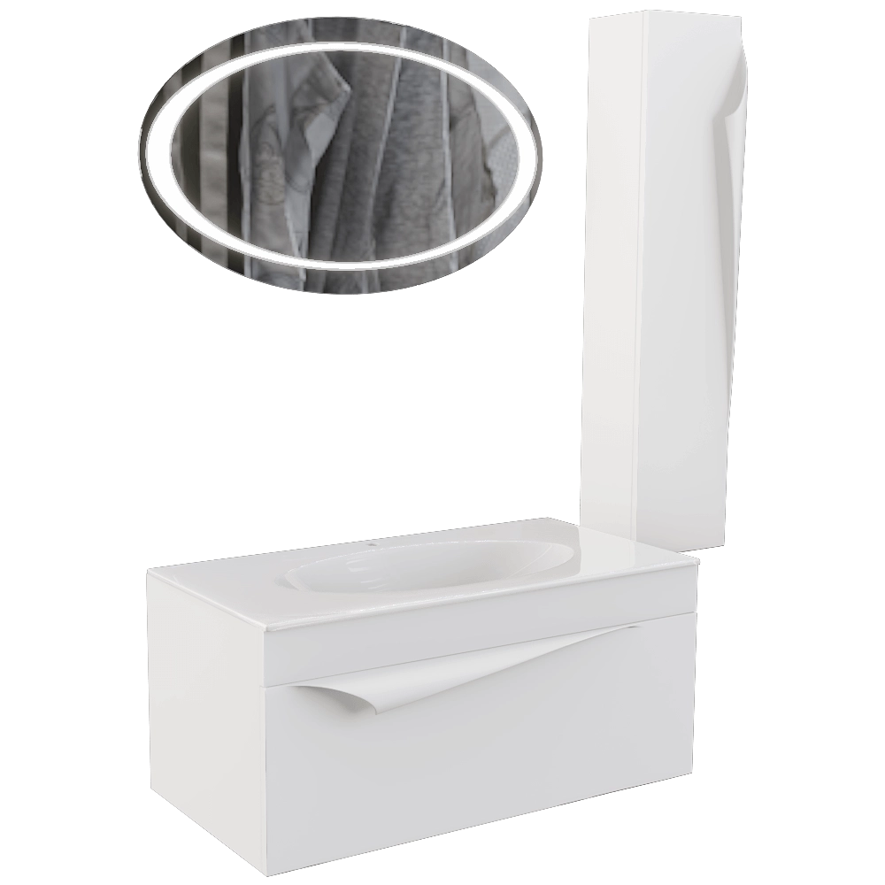 Clarberg - Bathroom set Papyrus 3D Model