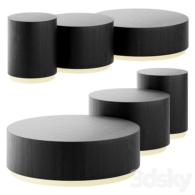 Clarice coffee table by Westtwing collection 3D Model Free