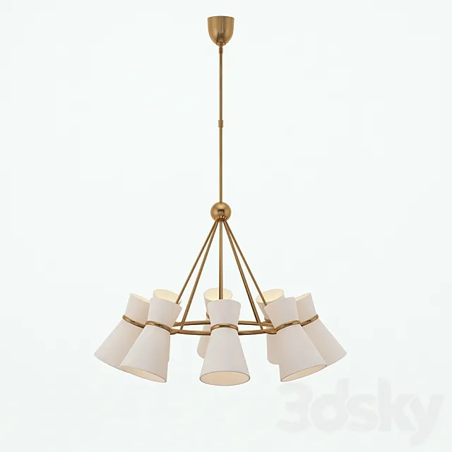 Clarkson ARN5036 Chandelier (gold) 3D Model