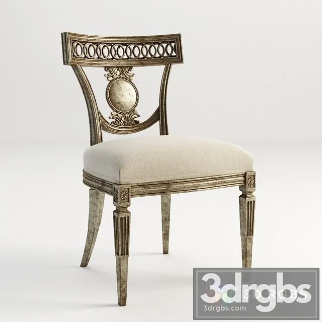 Classic Antique Chair 3D Model Free