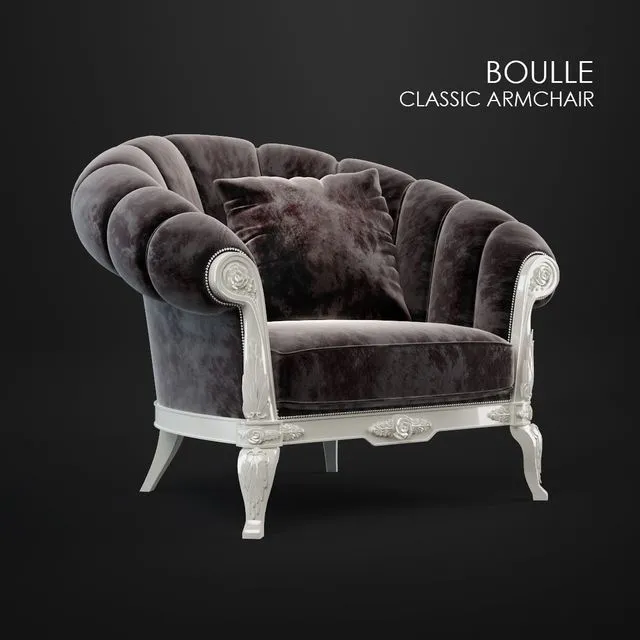 Classic Armchair BOULLE 3D Model