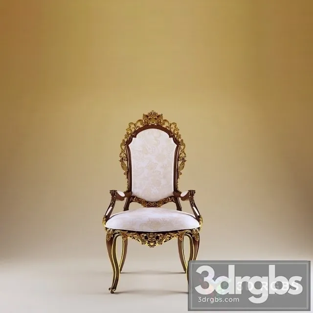 Classic Baroque  Chair 3D Model Free