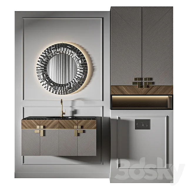 Classic Bathroom 05 3D Model