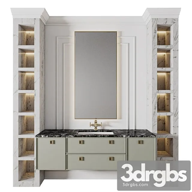 Classic Bathroom 06 1 3D Model Free