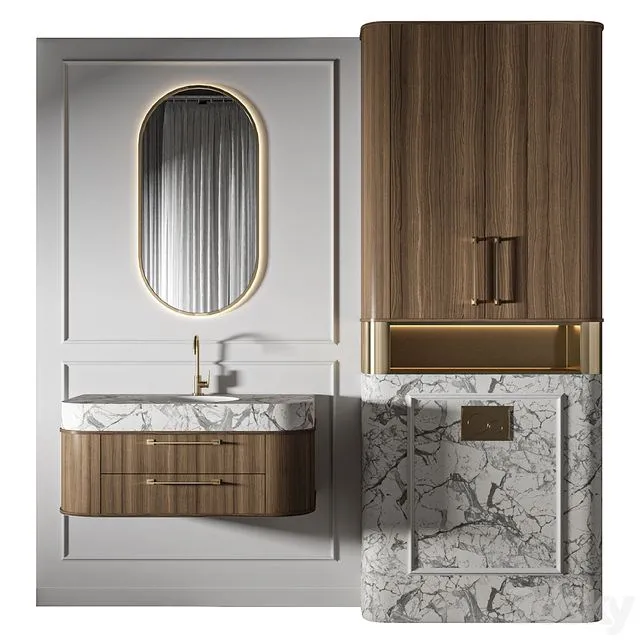 Classic Bathroom 06 3D Model