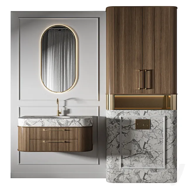 Classic Bathroom 06 3D Model