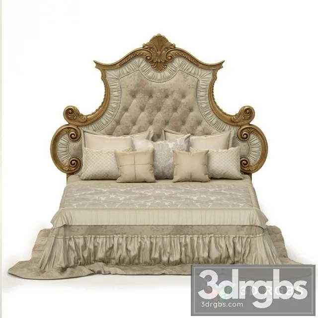 Classic Bed 02 3D Model Free