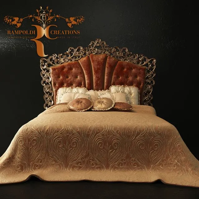 Classic Bed RAMPOLDI 3D Model