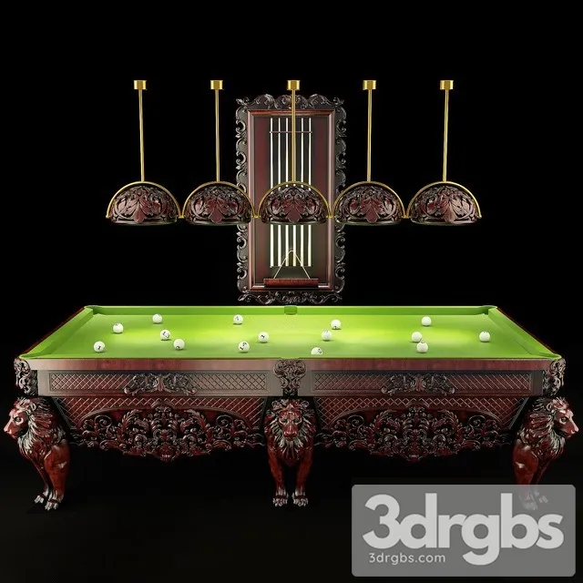 Classic Billiards 3D Model Free